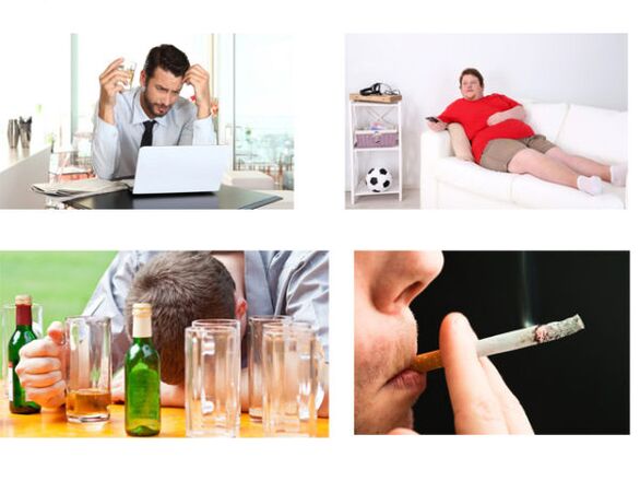 Fattori negativi che influenzano la potenza negli uomini